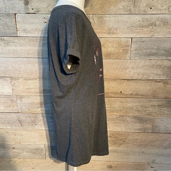 🛍️3/$30 Barbie Femme & fierce women’s grey t-shirt dress nightgown size medium - Picture 4 of 9